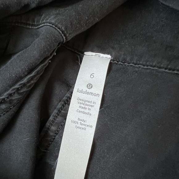 Lululemon City Stroll Hoodie Black 6/S/Small Tencel Pullover Lightweight Jacket - Picture 10 of 15